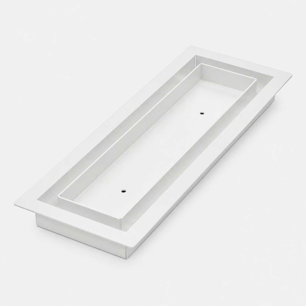 Sandtex White 4x10 floor-matching vent cover made in Canada